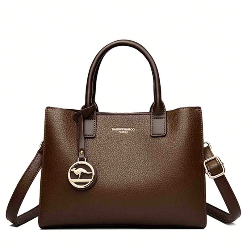 3-Layer Large Capacity Women's Handbag – Soft PU Leather