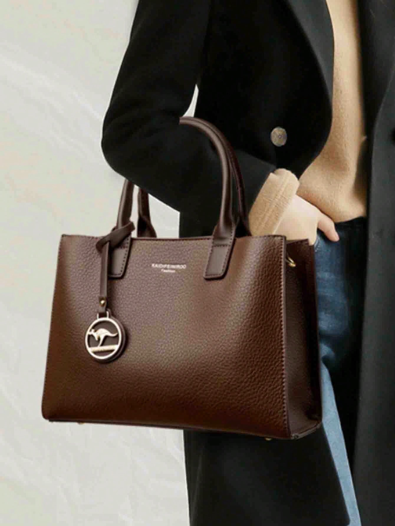 3-Layer Large Capacity Women's Handbag – Soft PU Leather - Image 2