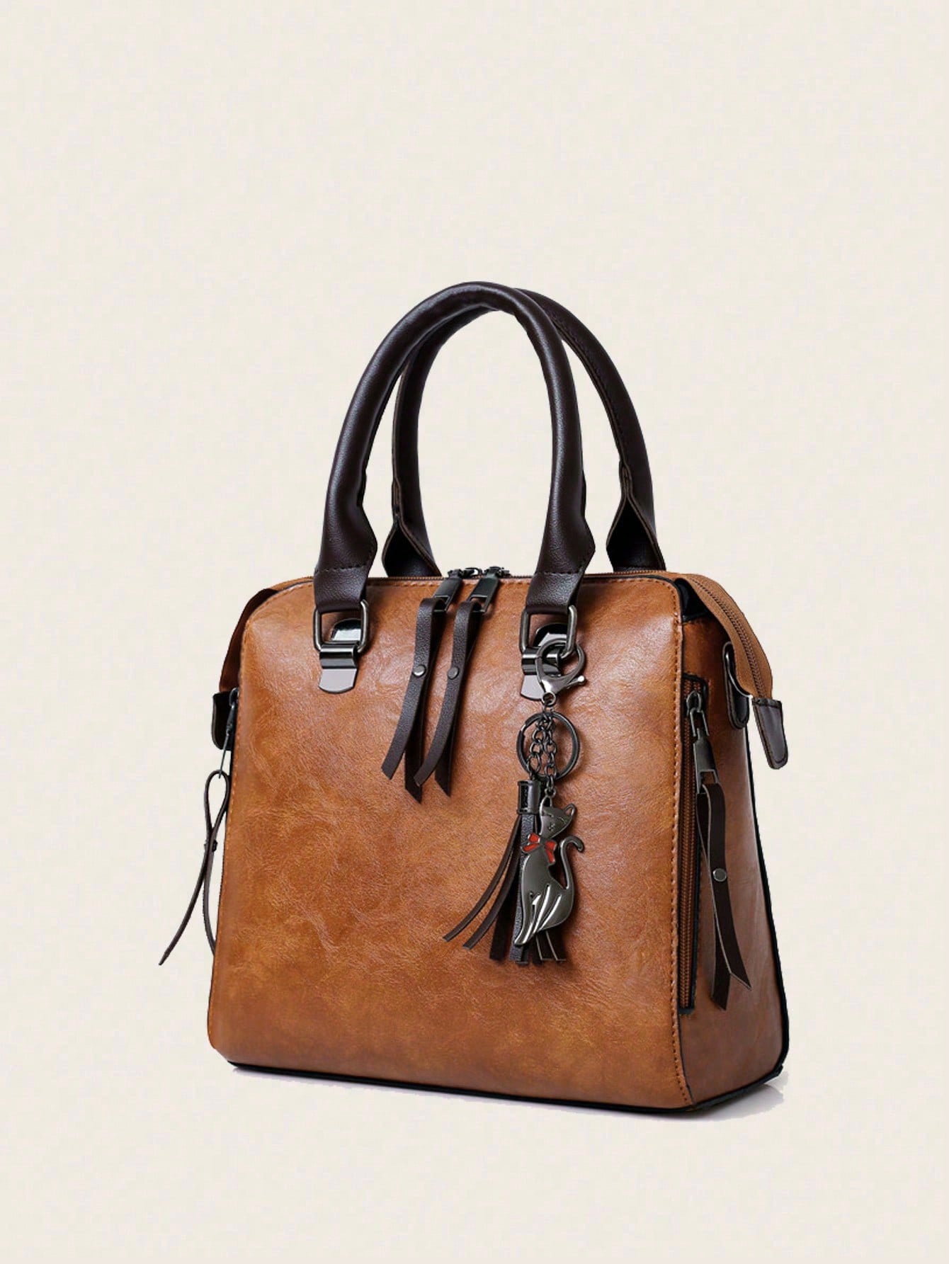 4-Piece Women's Bag Set – Handbag, Shoulder Bag, Messenger Bag & Wallet - Image 8