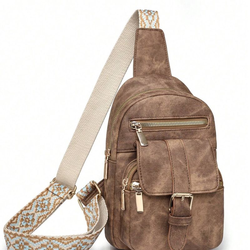 High-Quality Women's Chest & Shoulder Bag – Simple and Luxurious