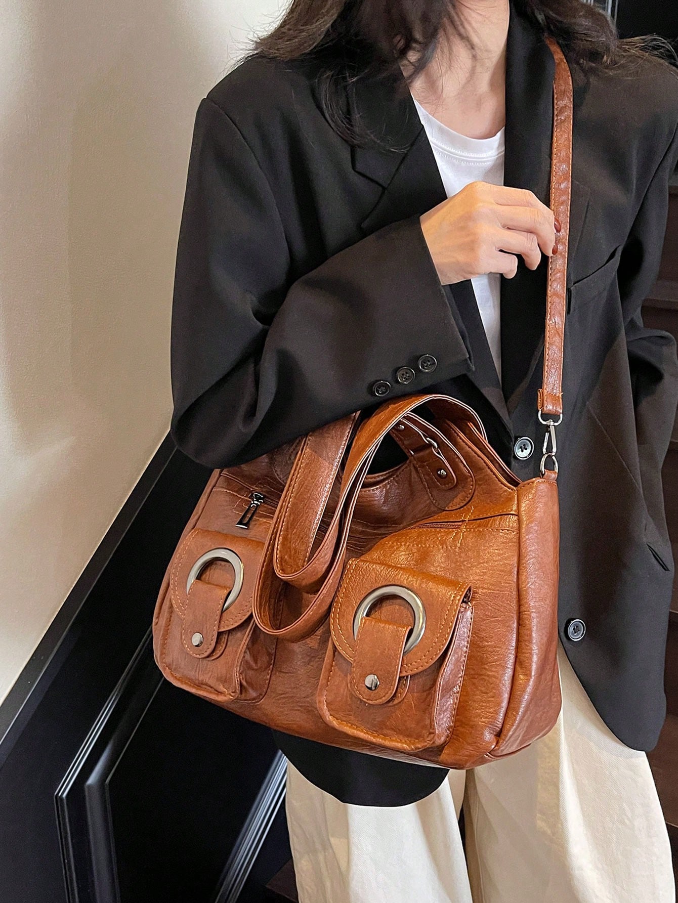 Large-Capacity Women's Shoulder & Tote Bag - Image 5