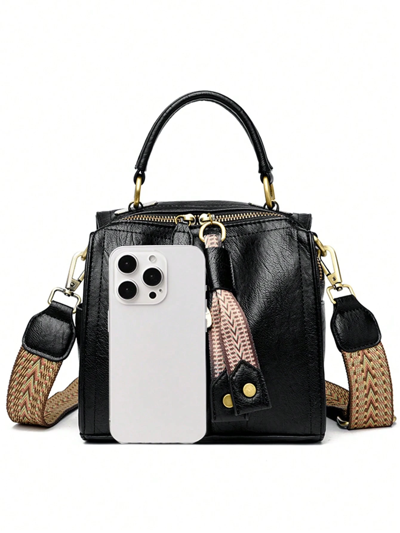 Luxury Soft Leather Women's Handbag – Fashionable Shoulder Bag - Image 3