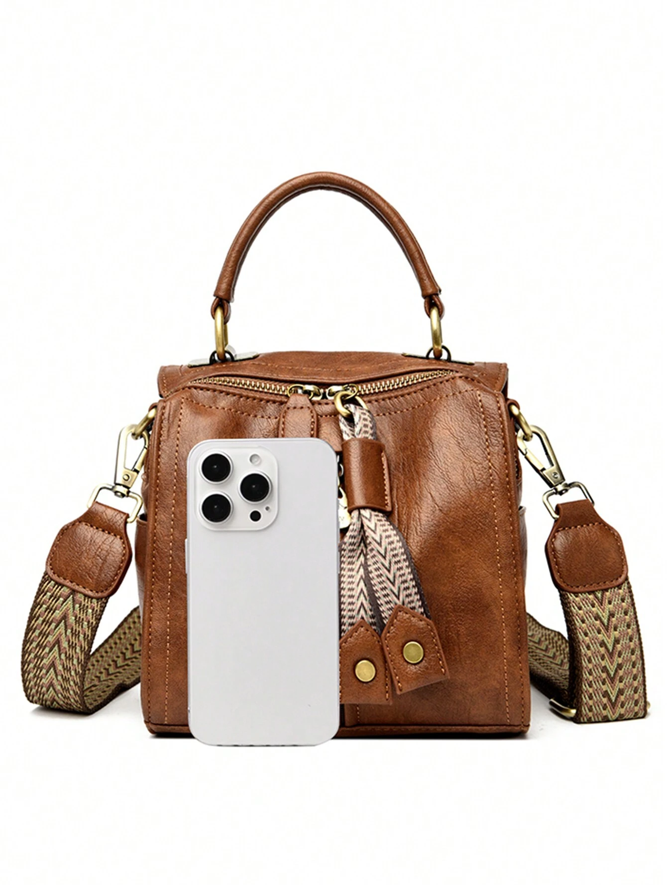 Luxury Soft PU Leather Women's Handbag – Fashionable Shoulder Bag - Image 5