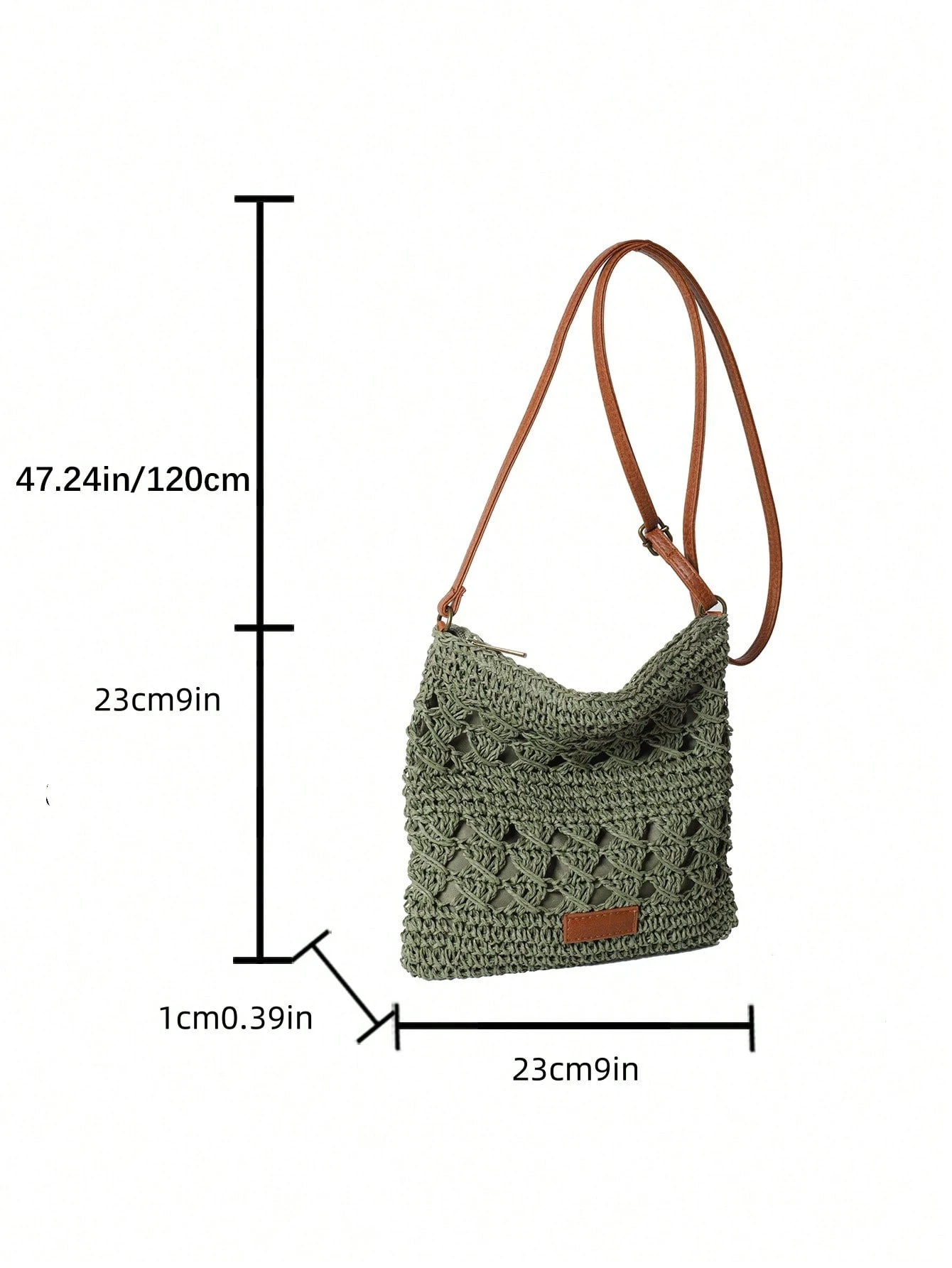 Simple Minimalist Handwoven One-Shoulder Crossbody Bag - Image 4