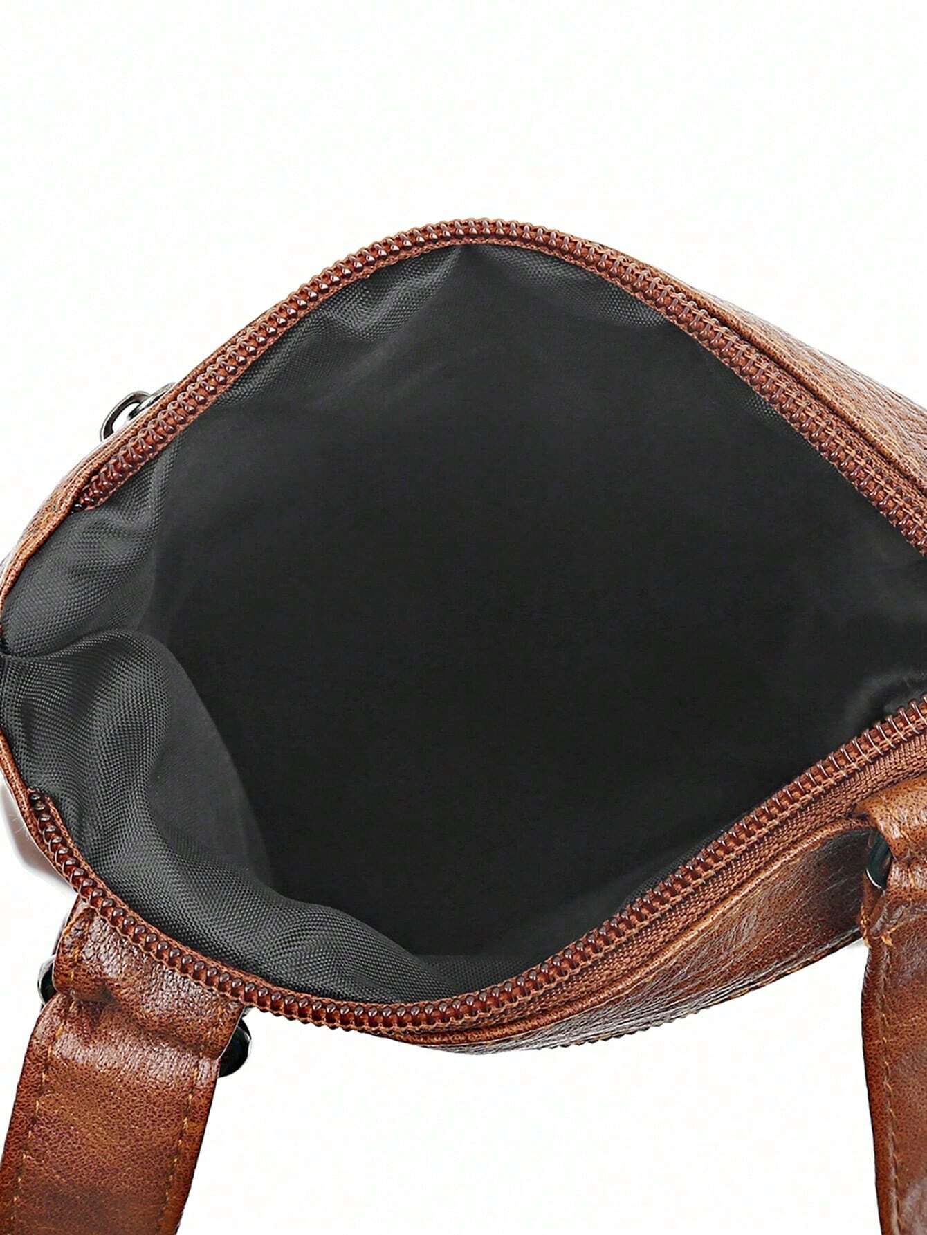 Simple Multi-Compartment Square Bag – Vertical Mobile Phone Bag - Image 3