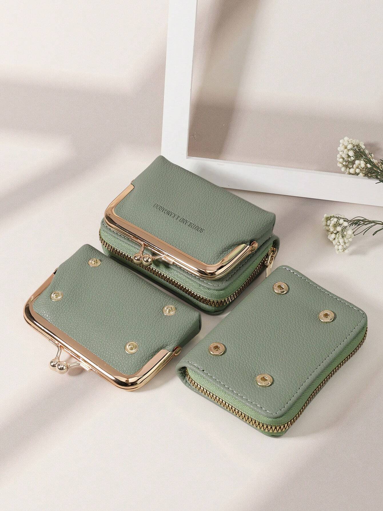 Women’s Short PU Leather Wallet – Multifunctional Coin & Card Holder - Image 5