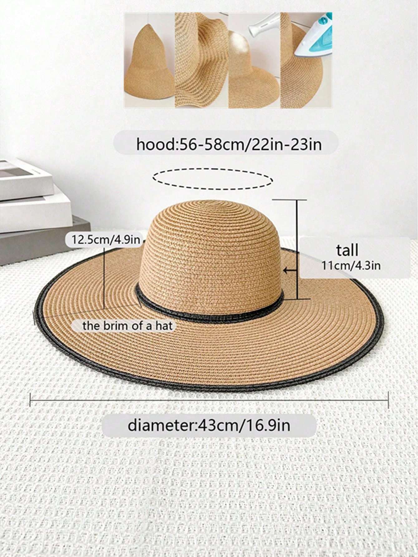 Women's Bohemian Straw Hat & Large Capacity Bag Set – Stylish Holiday & Travel Combo - Image 4